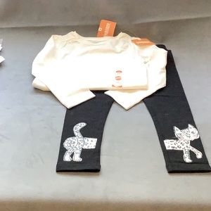 BNWT GYMBOREE Kitty Cat tights and top 3 T